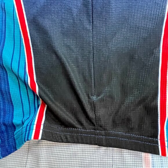 Voler Snickers Marathon Energy Bar Cycling Jersey Size S Blue/Red Made in USA - Picture 2 of 8